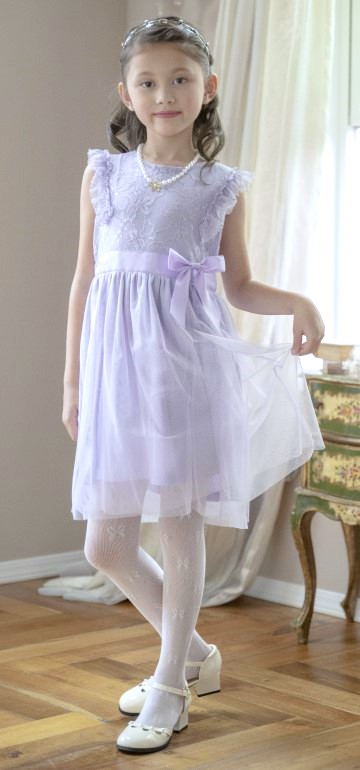 アンティークカラーレース＆チュールドレス ND0002｜キャサリン