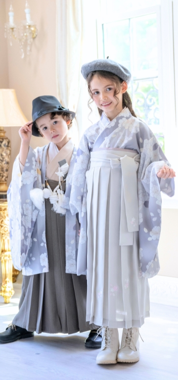 桜の刺繍入り 簡単着付の卒業袴セットコーデ HAKAST27｜キャサリン