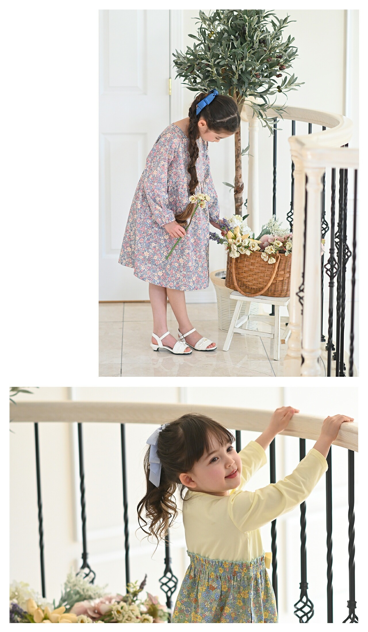 キッズ女の子ヘアアクセサリーリボン