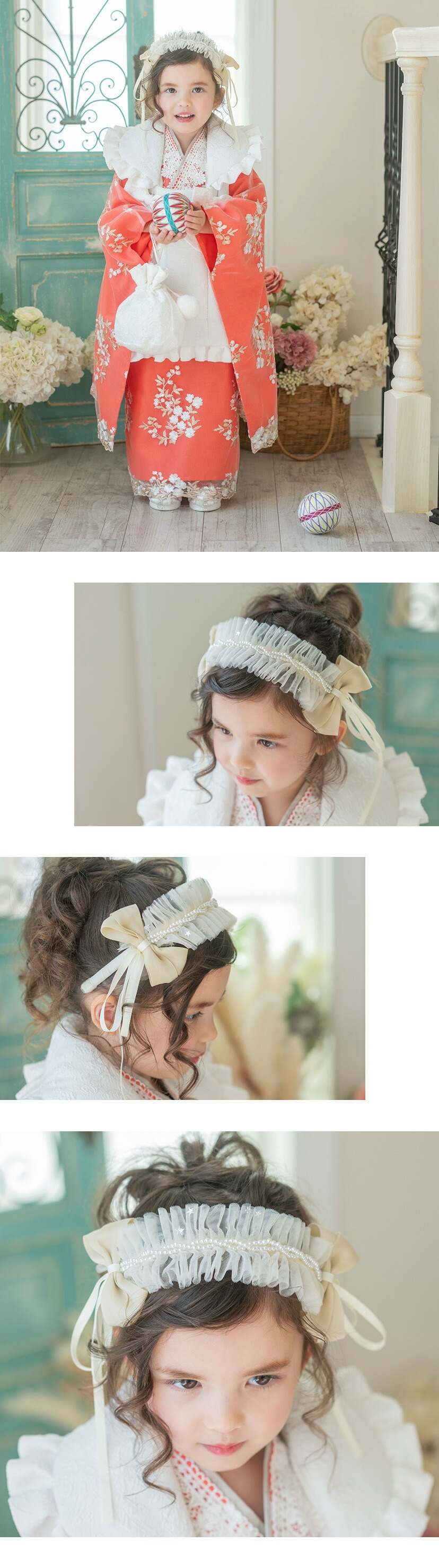 キッズフリルカチューシャ アクセサリー ヘアアクセサリー その他アクセサリー モデル写真2