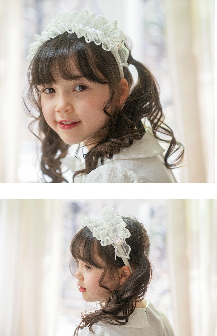 キッズフリルカチューシャ アクセサリー ヘアアクセサリー その他アクセサリー モデル写真4