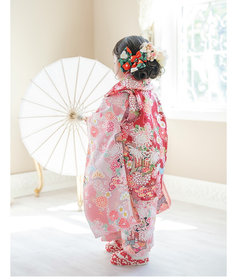キャサリンコテージ,花柄鼻緒の草履風スリッポン,モデル画像3