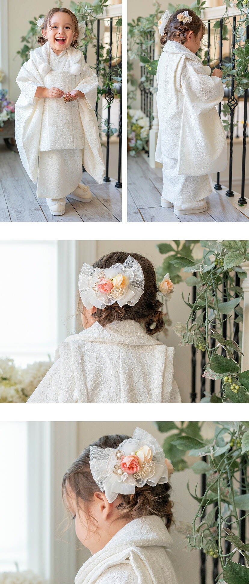 レースフラワーコーム＆Uピンセット モデル画像2