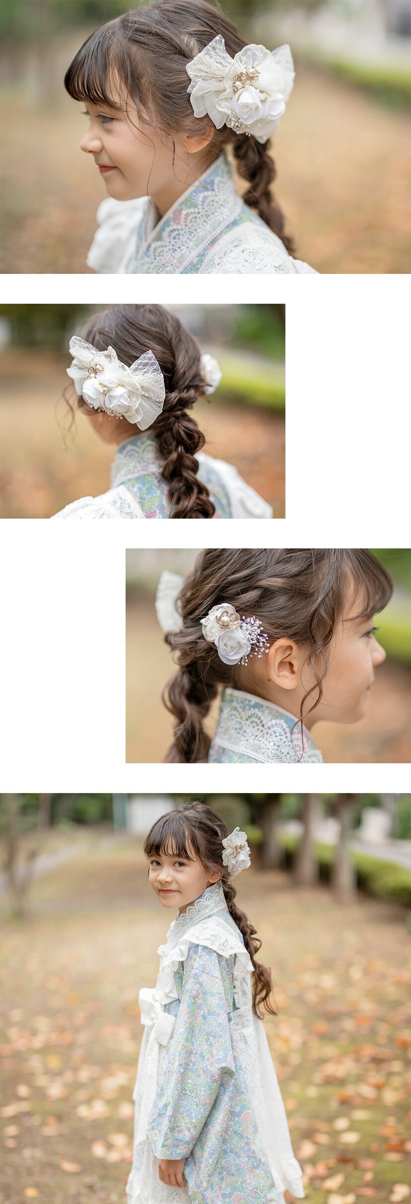 レースフラワーコーム＆Uピンセット モデル画像5