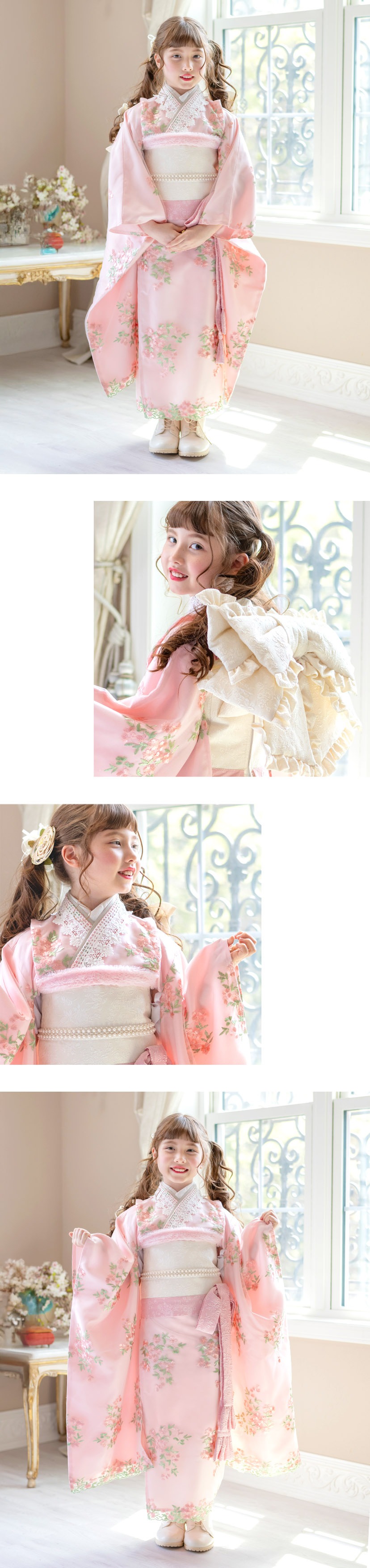 送料無料【超目玉セール】オールインワン着物《桜霞》 着物ワンピース