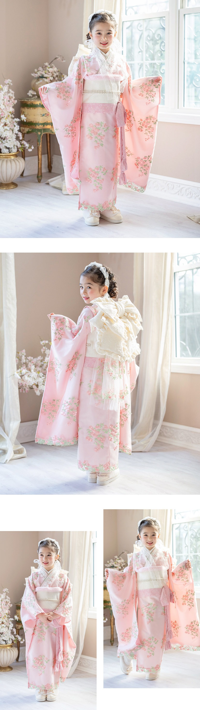 送料無料【超目玉セール】オールインワン着物《桜霞》 着物ワンピース