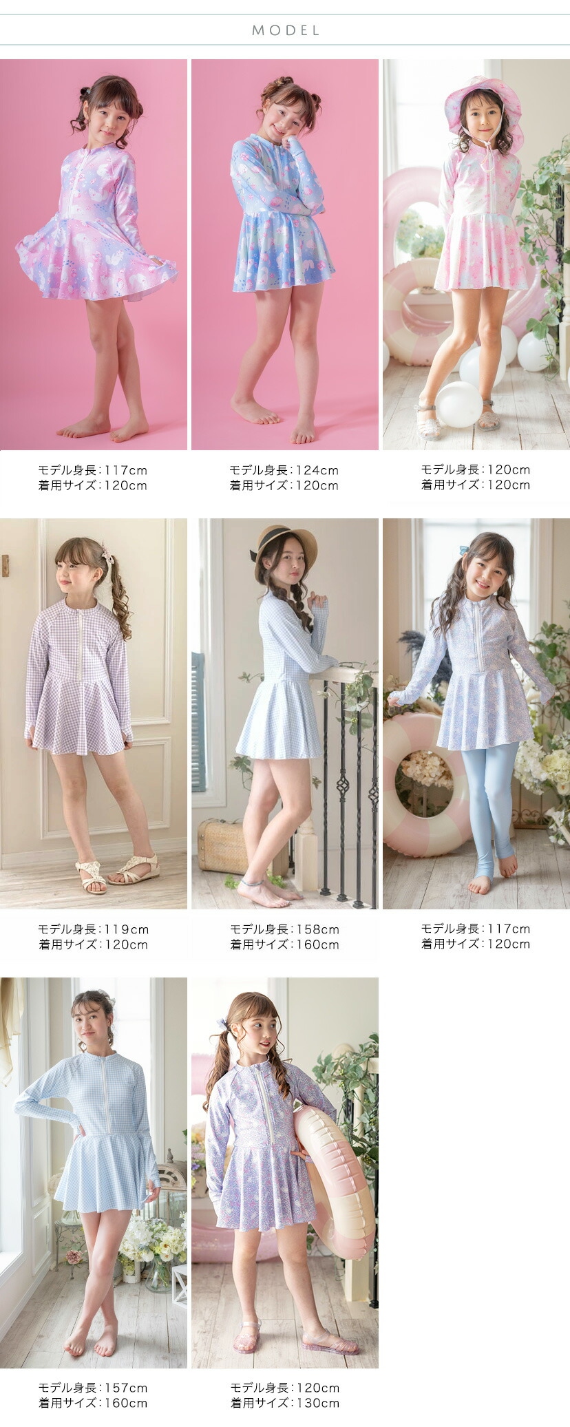 オールインワン　ラッシュスイム　モデルスペック画像