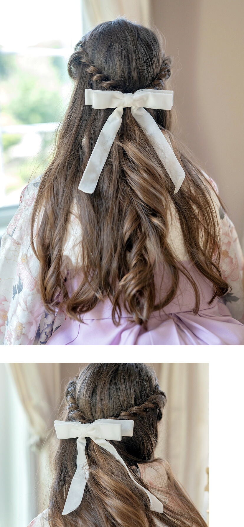 ベロアリボンヘアゴム,モデル画像2