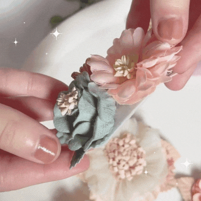 フラワークリップ ベビー・キッズ 髪飾り ヘアクリップ ヘアアクセサリー