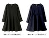 キッズフォーマルシンプルワンピース女の子半袖長袖[110120130cmブラック黒ネイビー紺カーキ赤グレーピンクベージュパープル]法事葬儀卒園式入学式冠婚葬祭正装礼服子供服