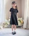 黒ワンピース女の子着心地ゆったりのベーシックな半袖・長袖フレアワンピース【セール】フォーマル女の子冠婚葬祭にも最適伸縮性あり入園式入学式卒業式TAKキッズキャサリンコテージ小学生f-op