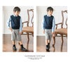 子供服コットンニットスクールベスト男の子女の子紺無地ネイビーVネック[120130140150160cm]キャサリンコテージフォーマルキッズ私立小学校中学校受験面接学校訪問通学男女兼用制服