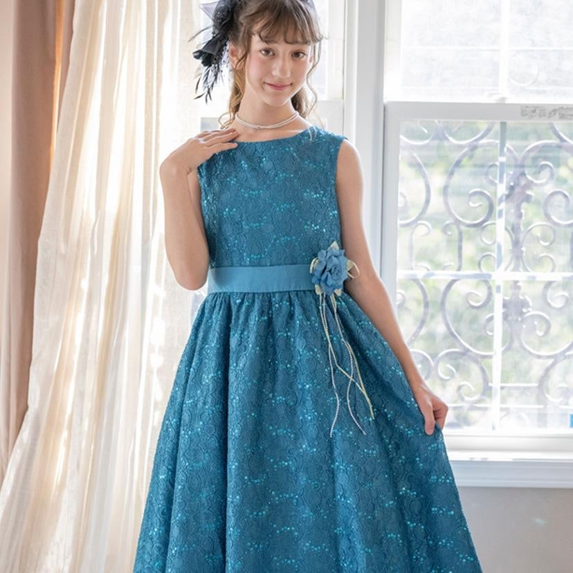 子供ドレス令嬢テイストのアンティークレースドレス[子供服キッズフォーマルピアノの発表会結婚式女の子用120130140cm子どもドレスフォーマルドレス衣装花柄楽天通販]キャサリンコテージ