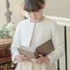 子供服シンプルボレロキッズフォーマル[女の子入学式卒園式発表会結婚式100110120130140150160cm法事ジャケットフォーマル羽織物ボレロカーディガン白ホワイト][処分価格返品不可]