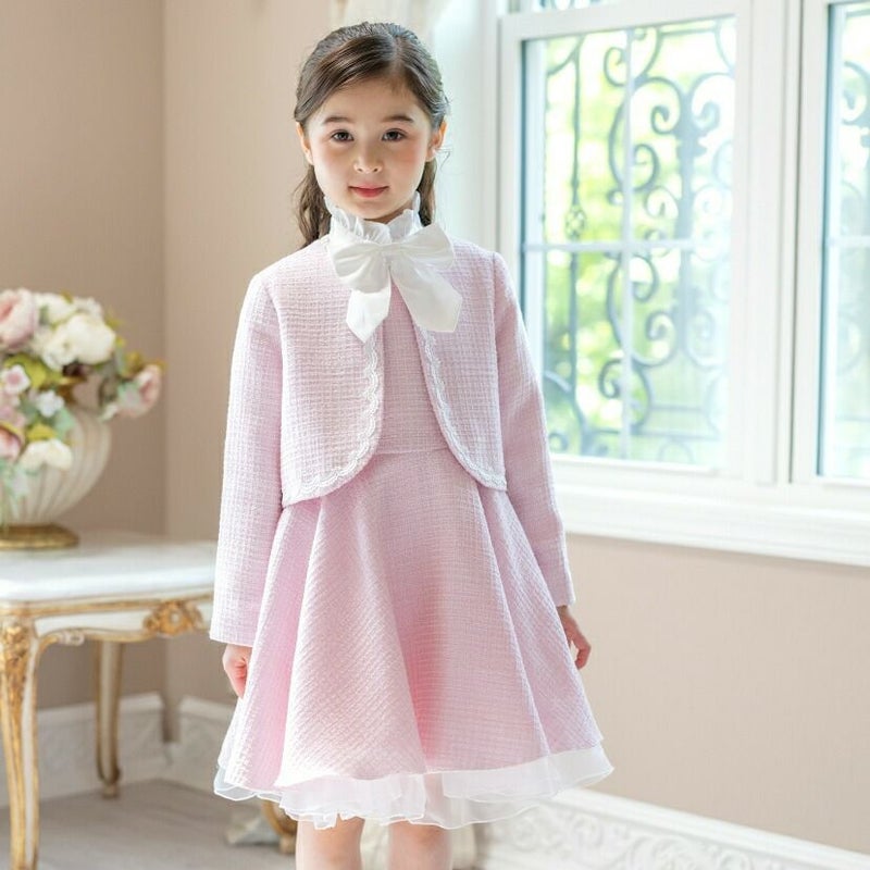 ピンク ツイード スーツ クレージュ courreges ツイードスーツ 