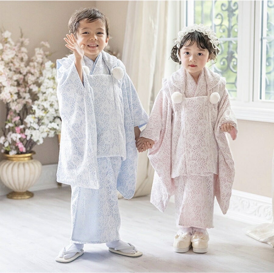 3歳用着物と被布と肌襦袢のセット