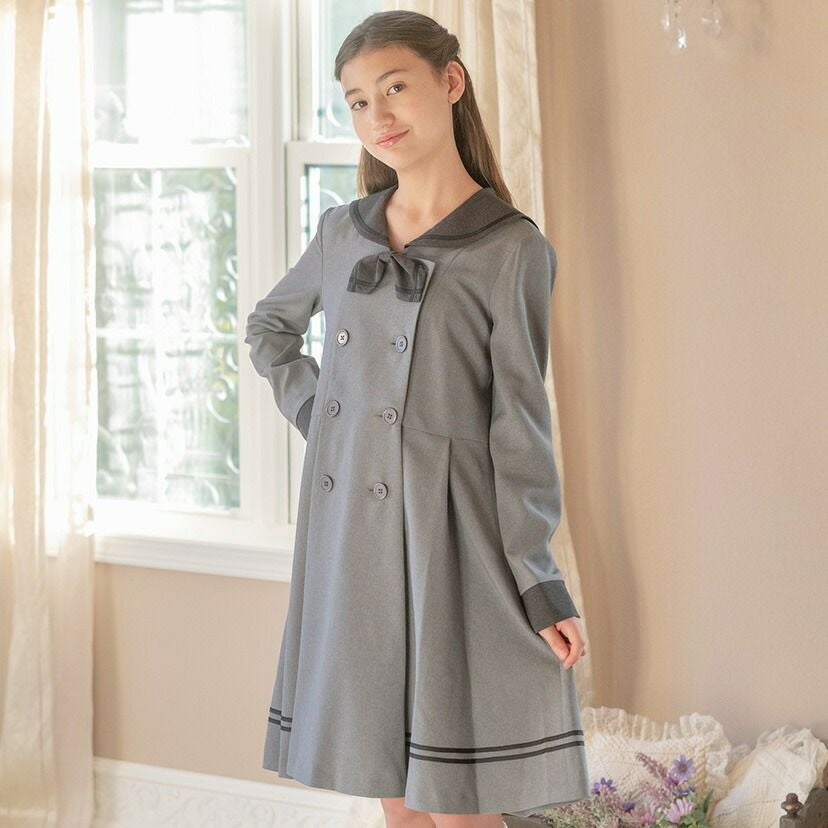 送料無料卒業式 ワンピース スーツ 女の子 小学校 セーラー襟ダブル