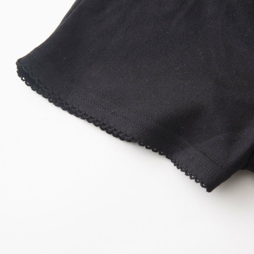 【メール便発送対応】ロゴ刺繍アンダースパッツ100-160cmブラック黒子供スーツや子供ドレスに合わせて♪卒業式スーツ女の子【メール便発送対応】