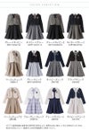 卒業式スーツ女の子卒服上品白襟ワンピース＆ノーカラーボレロ[140150160165cmグレーネイビー紺ストライプ]おしゃれ発表会結婚式大きいサイズ小学生女子ジュニアフォーマル