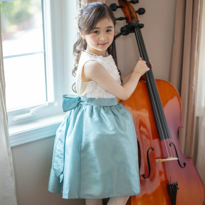 発表会ドレスローズパーティーキッズドレス子供服女の子キッズ子どもフォーマル100110120130140150160cmジュニア結婚式ピアノ発表会七五三女の子用子供ピンク水色ベージュ