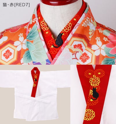 送料無料【超目玉セール】肌襦袢 刺繍入り半衿付き 着付け用品 襦袢 