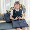 清楚おしゃれ濃紺シンプル上履きバッグ巾着スクールネイビーお受験面接フォーマルキッズキャサリンコテージTAK