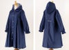 キッズレインコートランドセル対応女の子男の子[S(110120cm)M(130140cm)L(150160cm)ピンクブルーネイビーグリーンチェック柄小花柄]ジュニアレイングッズかわいいフォーマル通園通学雨具