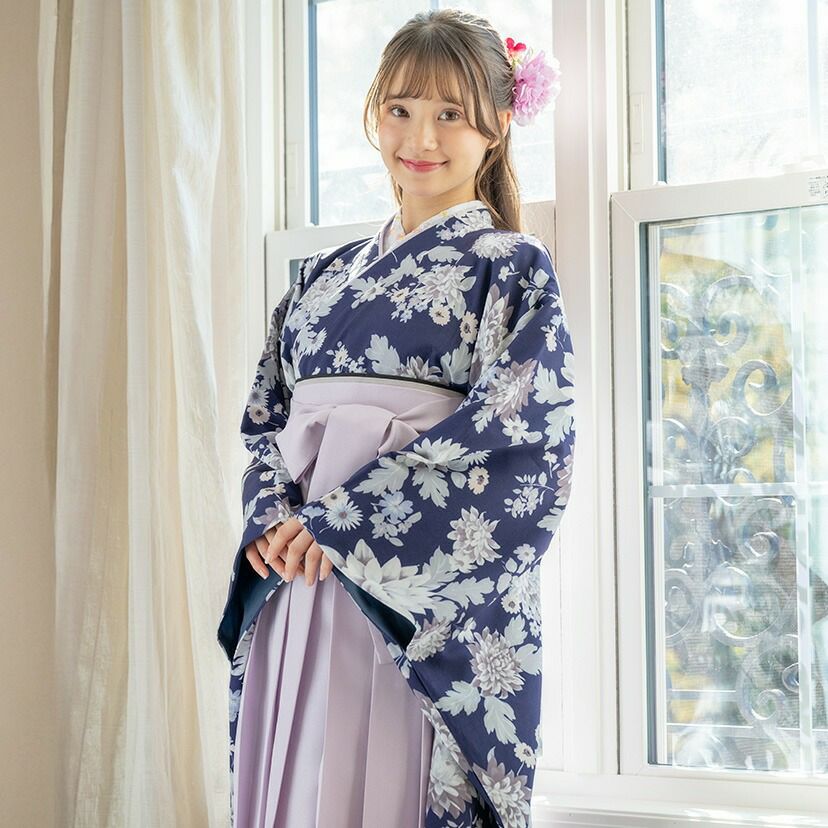 送料無料【卒服最終セール超目玉】着付け簡単袴セット 小学校 卒業式