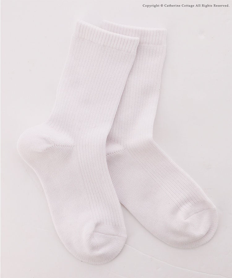 キッズ靴下男の子女の子日本製プレーンソックスシンプル[161718192021222324cm濃紺白ネイビー]ジュニア通園通学小学生中学生入学式卒業式結婚式フォーマルお受験