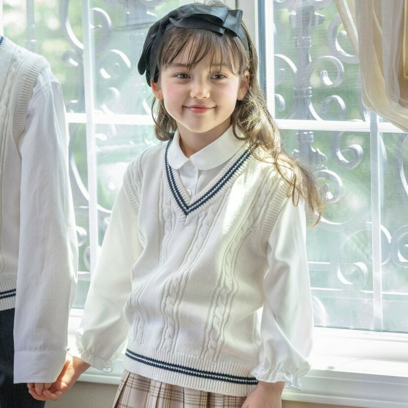 送料無料【目玉セール】 ニット ベスト 入学式 卒業式 女の子 男の子