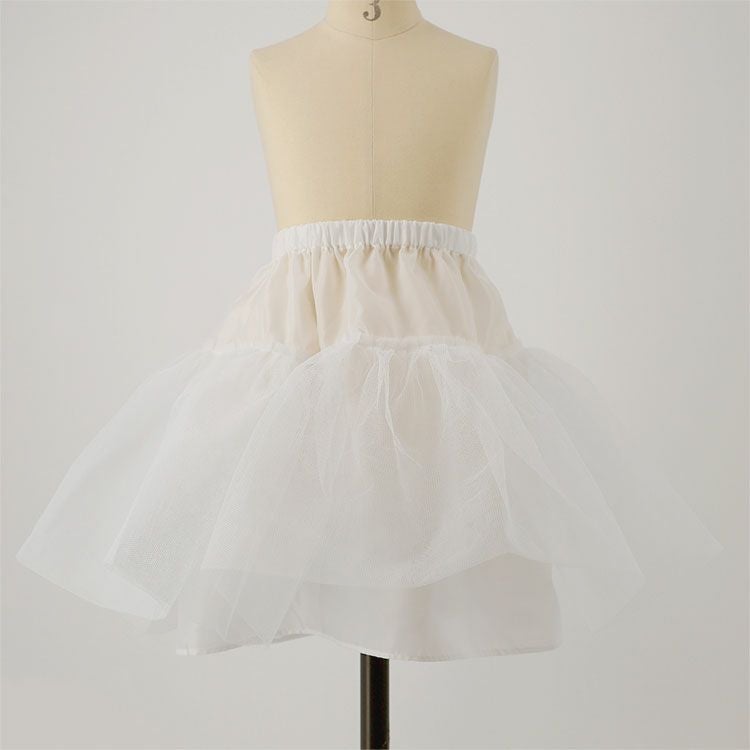 シングルパニエ[パニエピアノ発表会子どもドレス子供キッズジュニアドレス用ロリータ用4630cm丈ペチコートレディースチュチュスカート女の子フォーマル結婚式ハードチュール白子供服]【キャサリンコテージ】