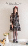 子どもドレス子供ドレスローズシフォンワンピースピアノ発表会ジュニアドレスフォーマル結婚式入学式子供服女の子こどもキッズ発表会卒業式卒園式黒[ZITS032811]