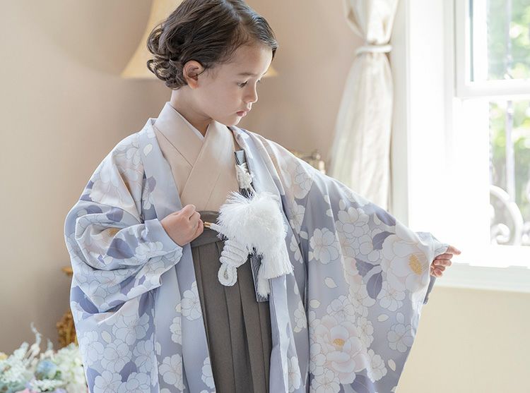 送料無料卒業式 男の子 袴 着付カンタン紋付き羽織袴セット / TAK 和装 