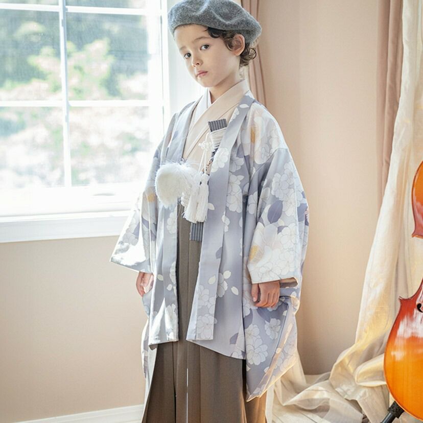 送料無料卒業式 男の子 袴 着付カンタン紋付き羽織袴セット / TAK 和装