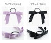 秘密の鍵チャーム付きサテンリボンヘアゴムヘアポニー[ピンクレッド赤黒ブラックネイビー紺]入学式卒業式発表会結婚式パーティーヘアアレンジヘアアクセサリーデイリーカジュアルキッズレディースオフィス