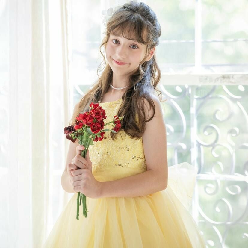 送料無料【目玉セール】子供ドレス ゴージャスなスパンコールレース