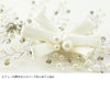 ヘアアクセサリー子供髪飾りパール＆ビジューのフローラルヘアクリップラインストーンリボン結婚式発表会パーティー七五三キッズヘッドドレス通販