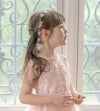【送料無料】フラワーモチーフクリアビーズリボンカチューシャティアラTAK結婚式プリンセス［ヘアアクセサリー］・キッズキャサリンコテージ/ac