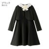 入学式女の子スーツお花リボンコサージュ付きポンチスーツセットアップフォーマル女子スーツ子供服