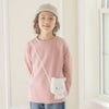 女の子カジュアル白猫ポシェット長袖トップス裏起毛トレーナーTAK