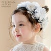フラワーコサージュヘッドドレスピュアホワイトアクセサリーカチューシャヘアアクセサリーTAK