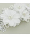 フラワーコサージュヘッドドレスピュアホワイトアクセサリーカチューシャヘアアクセサリーTAK