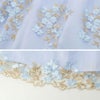 女の子入学式スーツ白ツイードボレロ＆花刺繍チュールレースワンピースセットアップフォーマル女子スーツ