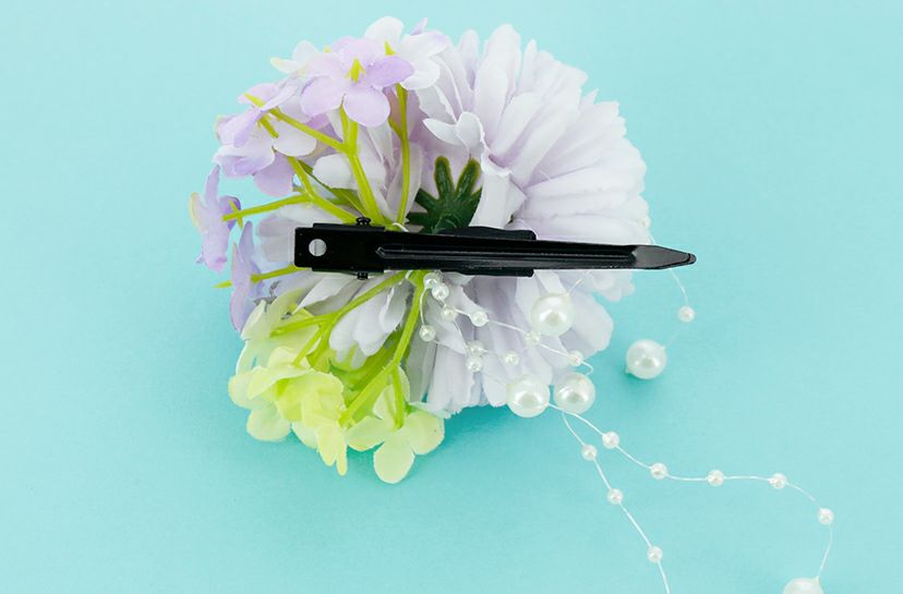 和風髪飾り蝶とお花のヘアクリップアクセサリーヘアアクセサリー和装アクセサリー