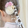 【SALE】和風髪飾り蝶とお花のヘアクリップアクセサリーヘアアクセサリー和装アクセサリーTAK・キッズキャサリンコテージ/ac