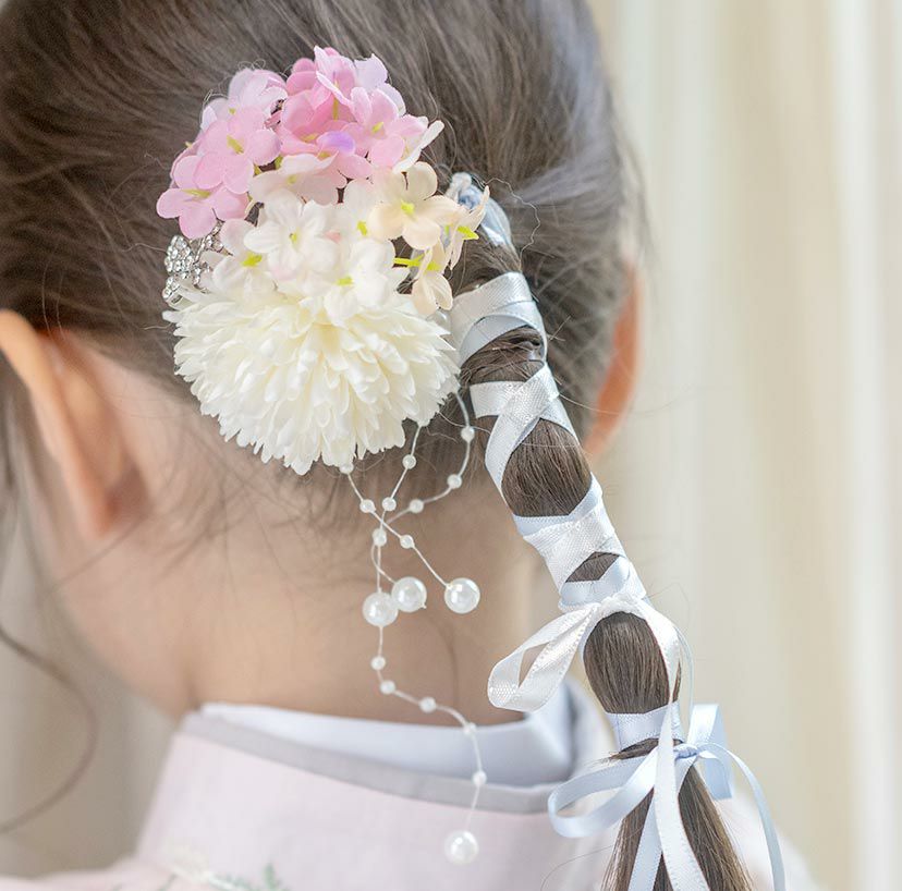 【SALE】和風髪飾り蝶とお花のヘアクリップアクセサリーヘアアクセサリー和装アクセサリーTAK・キッズキャサリンコテージ/ac