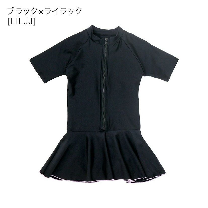 半袖ラッシュガードワンピース水着