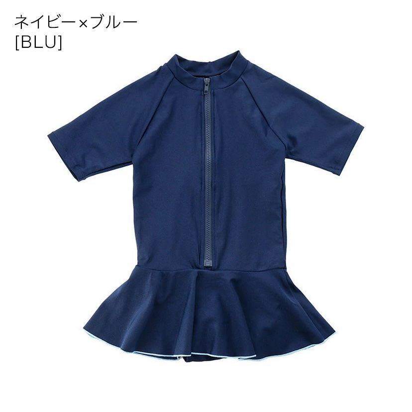 半袖ラッシュガードワンピース水着