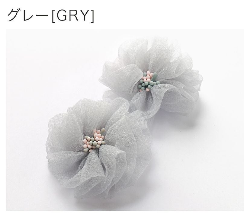 フラワークリップベビー・キッズ髪飾りヘアクリップヘアアクセサリー