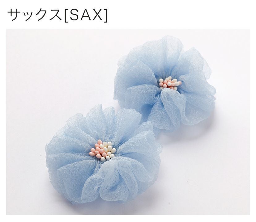 SALE❣️本物フラワー❤️アリッサム沢山の水色ヘアピン❤︎ 送料無料【超目玉セール】マカロンカラーのお花ヘアクリップ 2個セット